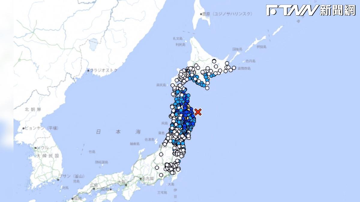 日本隔3天又震！岩手縣地震規模6.1東北